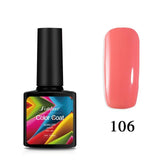 Fulljion Nail Polish Nail Art Gel Nail Polish Candy Solid Colors Soak-off UV LED 7.5ml Hybrid Gel Varnishes Lacquer Nails Primer