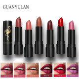 GUANYULAN 6Pcs/set Matte Lipstick Easy To Wear Long-lasting Nude Lips Stick Gloss Full Professional Makeup Set