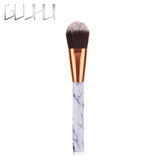 GUJHUI Newest 10/ 4/1pcs Marbling Handle Makeup Brushes Face Eyeshadow Foudation Eye MakeUp Brushes Comestic Pincel Maquiagem