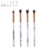 GUJHUI Newest 10/ 4/1pcs Marbling Handle Makeup Brushes Face Eyeshadow Foudation Eye MakeUp Brushes Comestic Pincel Maquiagem