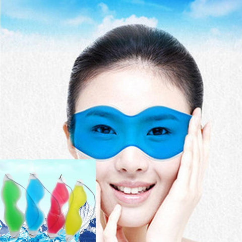 Gel Ice Eyeshade Cool Eye Mask Pack Warm Heat Soothing Tired Eyes Headache Patch 4 colors 3JU27