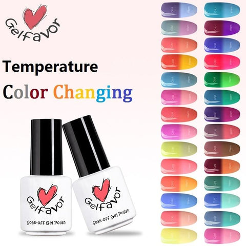 Gelfavor Hybrid Varnish Gel For Nails Polish Set Manicure Spider UV Color Change Gel Nail Polish Sale Nail Art Top Base Primer