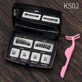 Genailish 3D Magnetic Eyeashes false eyelashes 1 pair 3d eye lashes extension lashes natural custom packaging Box Acrylic SCT05