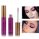 Glitter Eyeliner Cosmetics Waterproof Shimmer Pigment Silver Gold Metallic Liquid Glitters Professional Eye Liner