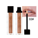 Gold Glitter Lips Makeup Lip Gloss Matte Lipgloss Waterproof Red Liquid Lipstick Glitter Shimmer Gloss Long Lasting Make Up Lips