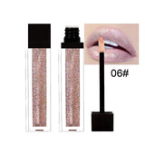 Gold Glitter Lips Makeup Lip Gloss Matte Lipgloss Waterproof Red Liquid Lipstick Glitter Shimmer Gloss Long Lasting Make Up Lips