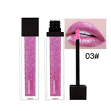 Gold Glitter Lips Makeup Lip Gloss Matte Lipgloss Waterproof Red Liquid Lipstick Glitter Shimmer Gloss Long Lasting Make Up Lips