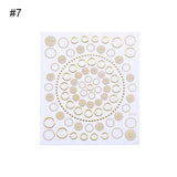 Gold Silver Metal Strip Tape 3D Nail Sticker Multi-size Adhesive Stripe Lines DIY Foil Tips Manicure Nail Art Decals