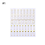 Gold Silver Metal Strip Tape 3D Nail Sticker Multi-size Adhesive Stripe Lines DIY Foil Tips Manicure Nail Art Decals