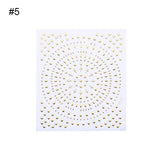 Gold Silver Metal Strip Tape 3D Nail Sticker Multi-size Adhesive Stripe Lines DIY Foil Tips Manicure Nail Art Decals
