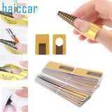 HAICAR 100 pcs Nail Form French Tips Nail Art Form Acrylic Professional Tip Nail Gel Extension Wave Form For Nail Polish Guide