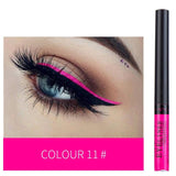 HANDAIYAN 12 Color Matte Eyeliner Eyes Makeup Waterproof Liner Pour Yeux White Blue Eye Liner Liquid for Party Matte Eyeshadow