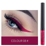 HANDAIYAN 12 Rainbow Colors Liquid Eyeliner Glitter Long Lasting Waterproof Eye Liner Liquid Eyeshadow Pigment Face Cosmetic