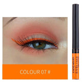HANDAIYAN 12 Rainbow Colors Liquid Eyeliner Glitter Long Lasting Waterproof Eye Liner Liquid Eyeshadow Pigment Face Cosmetic