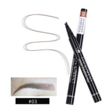 HANDAIYAN 1pc Eyebrow Pencil 4 Head Brush Waterproof Liquid Eyebrow Tattoo Pen Enhancer Tint 4 Color Makeup maquillaje TSLM2