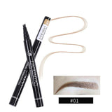 HANDAIYAN 1pc Eyebrow Pencil 4 Head Brush Waterproof Liquid Eyebrow Tattoo Pen Enhancer Tint 4 Color Makeup maquillaje TSLM2