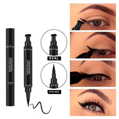 HANDAIYAN Brand Liquid Eyeliner Stamp  Pencils Long Lasting Black Color Eye Liner Stamp Eye Pencil Stamp Eye Liner Makeup Eye
