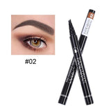 HANDAIYAN Eyebrows 4 Fork Micro-carving Liquid Eyebrow Pencil Black Brown Waterproof Tint Eye Brow Tattoo Pen Eyebrow Enhancer