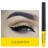 HANDAIYAN Matte Eyeliner Eyes Makeup Delineador Waterproof Liner Pour Yeux White Blue Eye Liner Liquid for Party Mat Eyeshadow