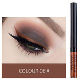 HANDAIYAN Matte Eyeliner Eyes Makeup Delineador Waterproof Liner Pour Yeux White Blue Eye Liner Liquid for Party Mat Eyeshadow