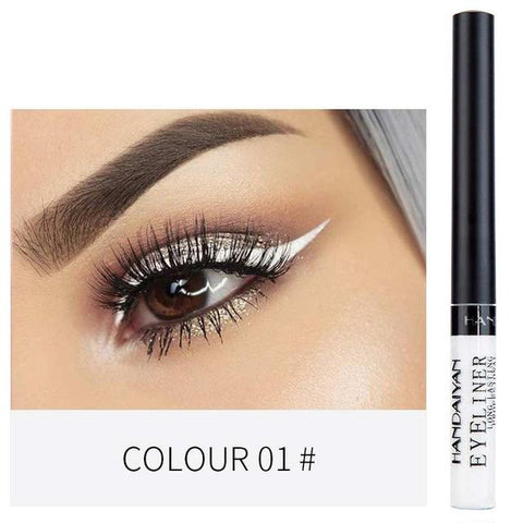 HANDAIYAN Matte Liquid Eyeliner Bright Color Waterproof Eye Liner Pencil Long-Lasting White Eye Liner Pen Eyes Makeup Cosmetics