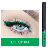 HANDAIYAN Matte Liquid Eyeliner Eyes Makeup Waterproof Liner Pour Yeux White Blue Purple Eye Liner Liquid for Party Cosmetics