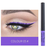 HANDAIYAN Matte Liquid Eyeliner Eyes Makeup Waterproof Liner Pour Yeux White Blue Purple Eye Liner Liquid for Party Cosmetics