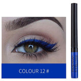 HANDAIYAN Matte Liquid Eyeliner Eyes Makeup Waterproof Liner Pour Yeux White Blue Purple Eye Liner Liquid for Party Cosmetics