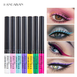 HANDAIYAN Matte Liquid Eyeliner Eyes Makeup Waterproof Liner Pour Yeux White Blue Purple Eye Liner Liquid for Party Cosmetics