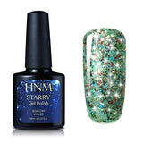 HNM 10ML Starry Bling Nail Polish UV Soak Off Glitter Glue Varnishes Hybird Primer Enamel Lucky Lacquer Nagellak Gelpolish Ink