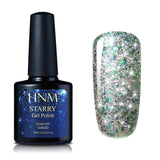 HNM 10ML Starry Bling Nail Polish UV Soak Off Glitter Glue Varnishes Hybird Primer Enamel Lucky Lacquer Nagellak Gelpolish Ink