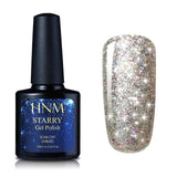 HNM 10ML Starry Bling Nail Polish UV Soak Off Glitter Glue Varnishes Hybird Primer Enamel Lucky Lacquer Nagellak Gelpolish Ink