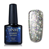 HNM 10ML Starry Bling Nail Polish UV Soak Off Glitter Glue Varnishes Hybird Primer Enamel Lucky Lacquer Nagellak Gelpolish Ink