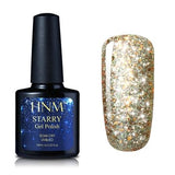 HNM 10ML Starry Bling Nail Polish UV Soak Off Glitter Glue Varnishes Hybird Primer Enamel Lucky Lacquer Nagellak Gelpolish Ink