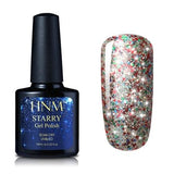 HNM 10ML Starry Bling Nail Polish UV Soak Off Glitter Glue Varnishes Hybird Primer Enamel Lucky Lacquer Nagellak Gelpolish Ink