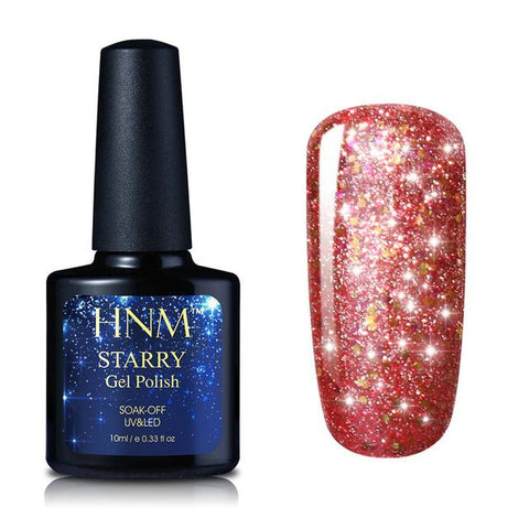 HNM 10ML Starry Bling Nail Polish Varnish Semi Permanent Lacquer Gelpolish 30 Colors Starry Bling Stamping DIY Nail Art