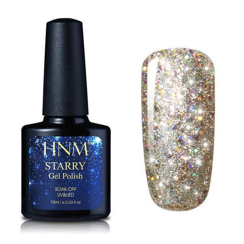 HNM 10ML Starry Bling Nail Polish Varnish Semi Permanent Lacquer Gelpolish 30 Colors Starry Bling Stamping DIY Nail Art