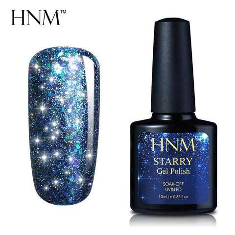 HNM 10ML Starry Bling Nail Polish Varnish Semi Permanent Lacquer Gelpolish 30 Colors Starry Bling Stamping DIY Nail Art