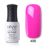 HNM 28 Rough Color 8ML Gel Nail Polish Hybrid Varnish Semi Permanent UV Led Gel Polish Soak Off Lucky Base Top Primer GelLak ink