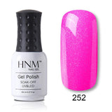 HNM 28 Rough Color 8ML Gel Nail Polish Hybrid Varnish Semi Permanent UV Led Gel Polish Soak Off Lucky Base Top Primer GelLak ink