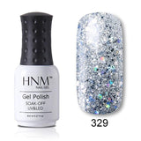 HNM 28 Rough Color 8ML Gel Nail Polish Hybrid Varnish Semi Permanent UV Led Gel Polish Soak Off Lucky Base Top Primer GelLak ink