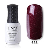 HNM 28 Rough Color 8ML Gel Nail Polish Hybrid Varnish Semi Permanent UV Led Gel Polish Soak Off Lucky Base Top Primer GelLak ink