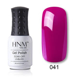 HNM 8ML 28 Colors Nail Polish LED Lamp Hybrid Varnish Lucky Lacquer Paint Gellak Soak Off Semi Permanent Gelpolish Base Top