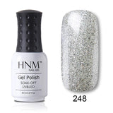 HNM 8ML 28 Colors Nail Polish LED Lamp Hybrid Varnish Lucky Lacquer Paint Gellak Soak Off Semi Permanent Gelpolish Base Top