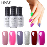 HNM 8ML 28 Colors Nail Polish LED Lamp Hybrid Varnish Lucky Lacquer Paint Gellak Soak Off Semi Permanent Gelpolish Base Top