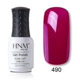 HNM 8ML Color UV Gel Nail Polish 28 Color LED Lamp Paint GelLak Soak Off Gelpolish Semi Permanent Hybrid Varnish Lucky Lacquer