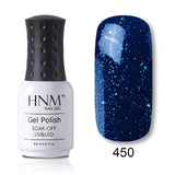 HNM 8ML Color UV Gel Nail Polish 28 Color LED Lamp Paint GelLak Soak Off Gelpolish Semi Permanent Hybrid Varnish Lucky Lacquer