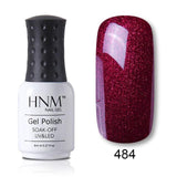 HNM 8ML Color UV Gel Nail Polish 28 Color LED Lamp Paint GelLak Soak Off Gelpolish Semi Permanent Hybrid Varnish Lucky Lacquer
