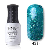 HNM 8ML Color UV Gel Nail Polish 28 Color LED Lamp Paint GelLak Soak Off Gelpolish Semi Permanent Hybrid Varnish Lucky Lacquer