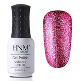 HNM 8ML Glitter Bling Nail Polish Soak Off Stamping Paint Nail Gelpolish Nail Art Vernis a Ongle Enamel Nagellak Lucky Lacquer